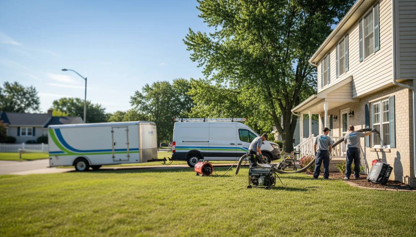 Flooded Basement Restoration And Cleanup With Repair in Loves Park, IL near me